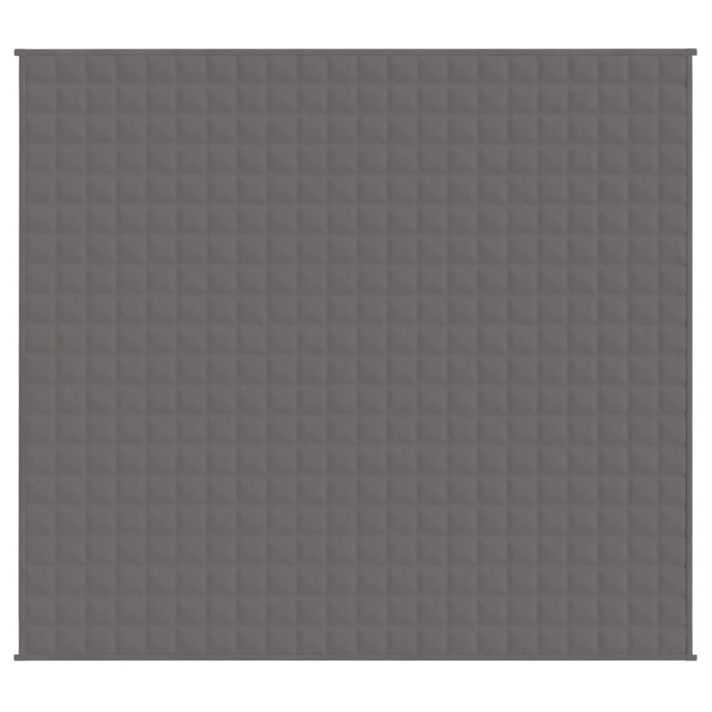 vidaXL Coperta Ponderata Grigia 200x225 cm 9 kg Tessuto