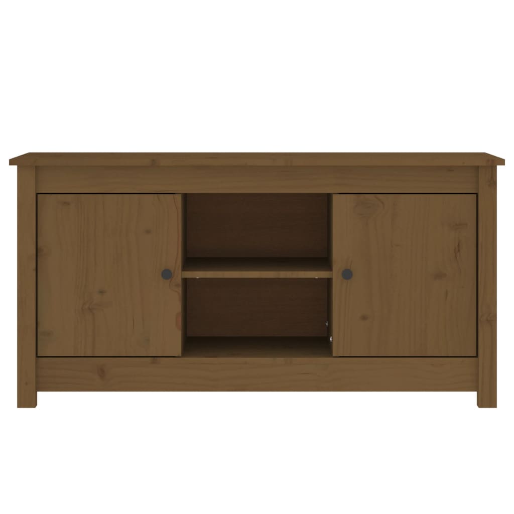 vidaXL Mobile Porta TV Ambra 103x36,5x52 cm in Legno Massello di Pino