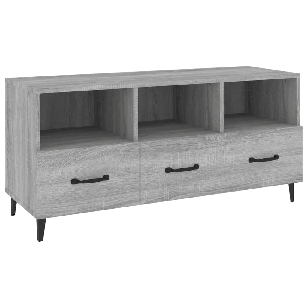 vidaXL Mobile TV Grigio Sonoma 102x35x50 cm in Legno Multistrato