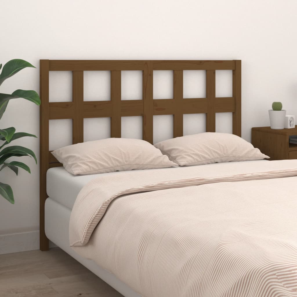 vidaXL Testiera per Letto ambra 185,5x4x100 cm Legno Massello di Pino