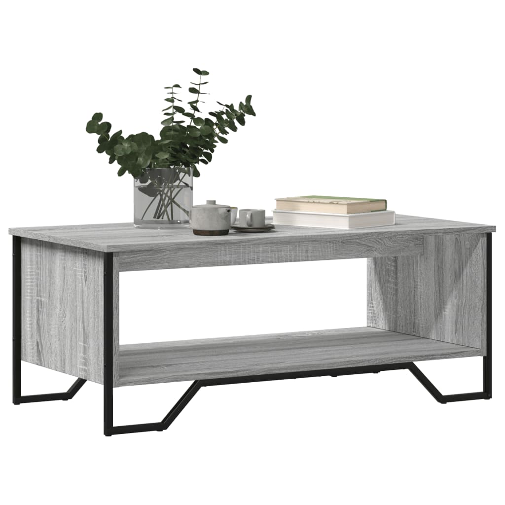 vidaXL Tavolino da Salotto Grigio Sonoma 100x51x40cm Legno Multistrato