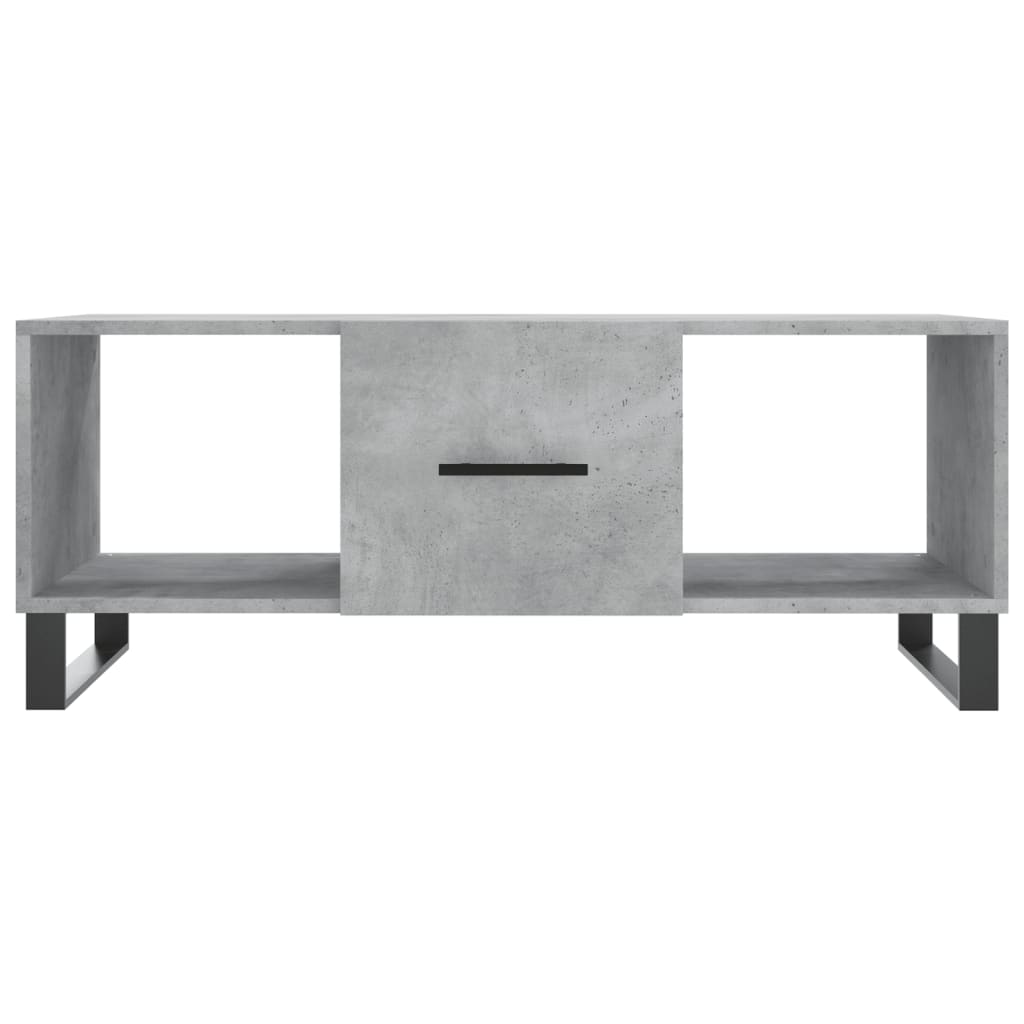 vidaXL Tavolino Salotto Grigio Cemento 102x50x40 cm Legno Multistrato