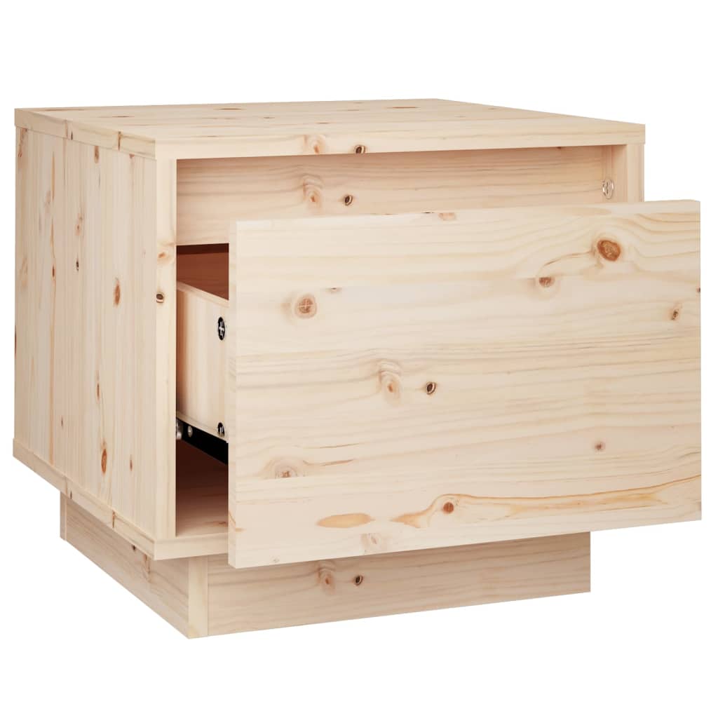 vidaXL Comodini 2 pz 35x34x32 cm in Legno Massello di Pino