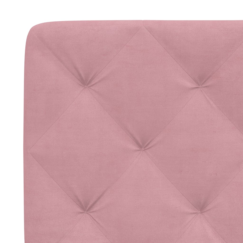 vidaXL Letto con Materasso Rosa 80x200 cm in Velluto