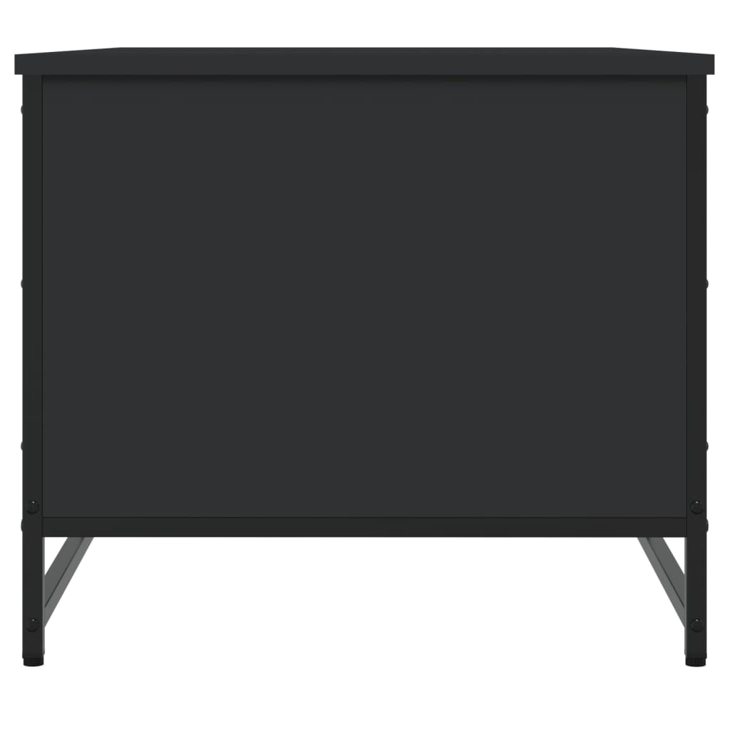 vidaXL Tavolino da Salotto Nero 85,5x51x45 cm in Legno Multistrato