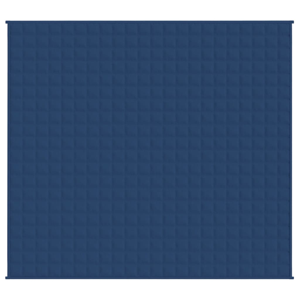 vidaXL Coperta Ponderata Blu 220x230 cm 11 kg Tessuto