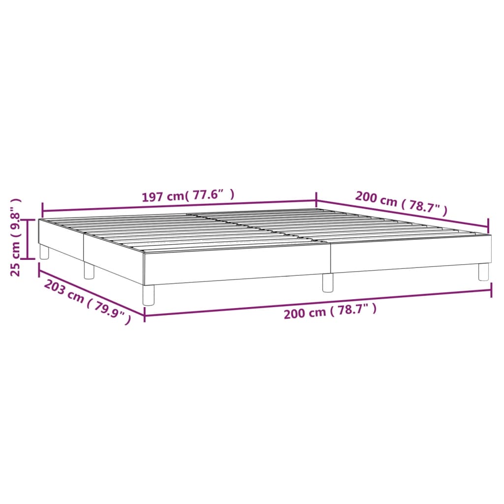 vidaXL Giroletto Grigio 200x200 cm in Similpelle