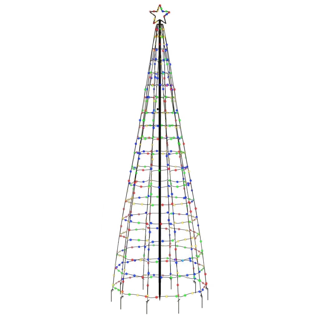 vidaXL Illuminazione Albero di Natale Picchetti 570LED Colorato 300cm