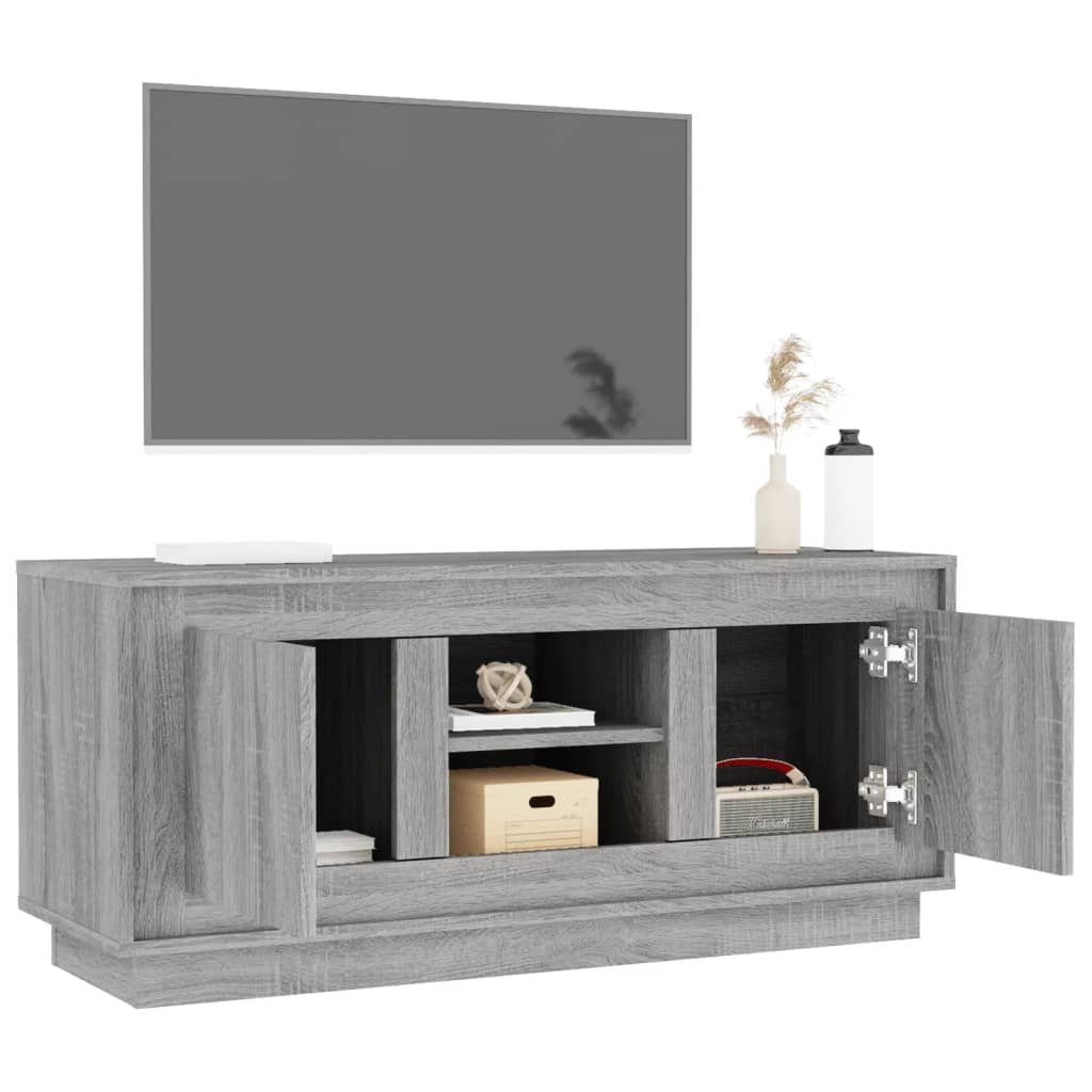 vidaXL Mobile TV Grigio Sonoma 102x35x45 cm in Legno Multistrato