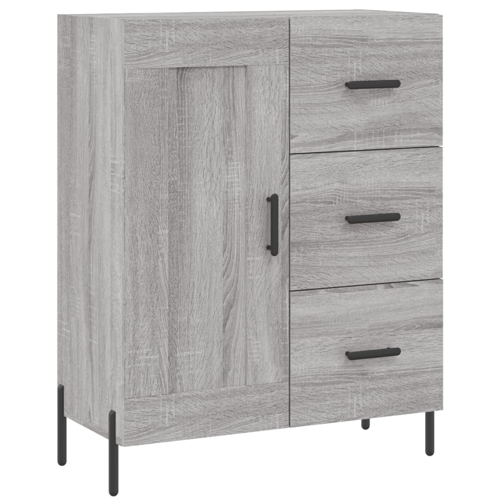 vidaXL Credenza Grigio Sonoma 69,5x34x90 cm in Legno Multistrato