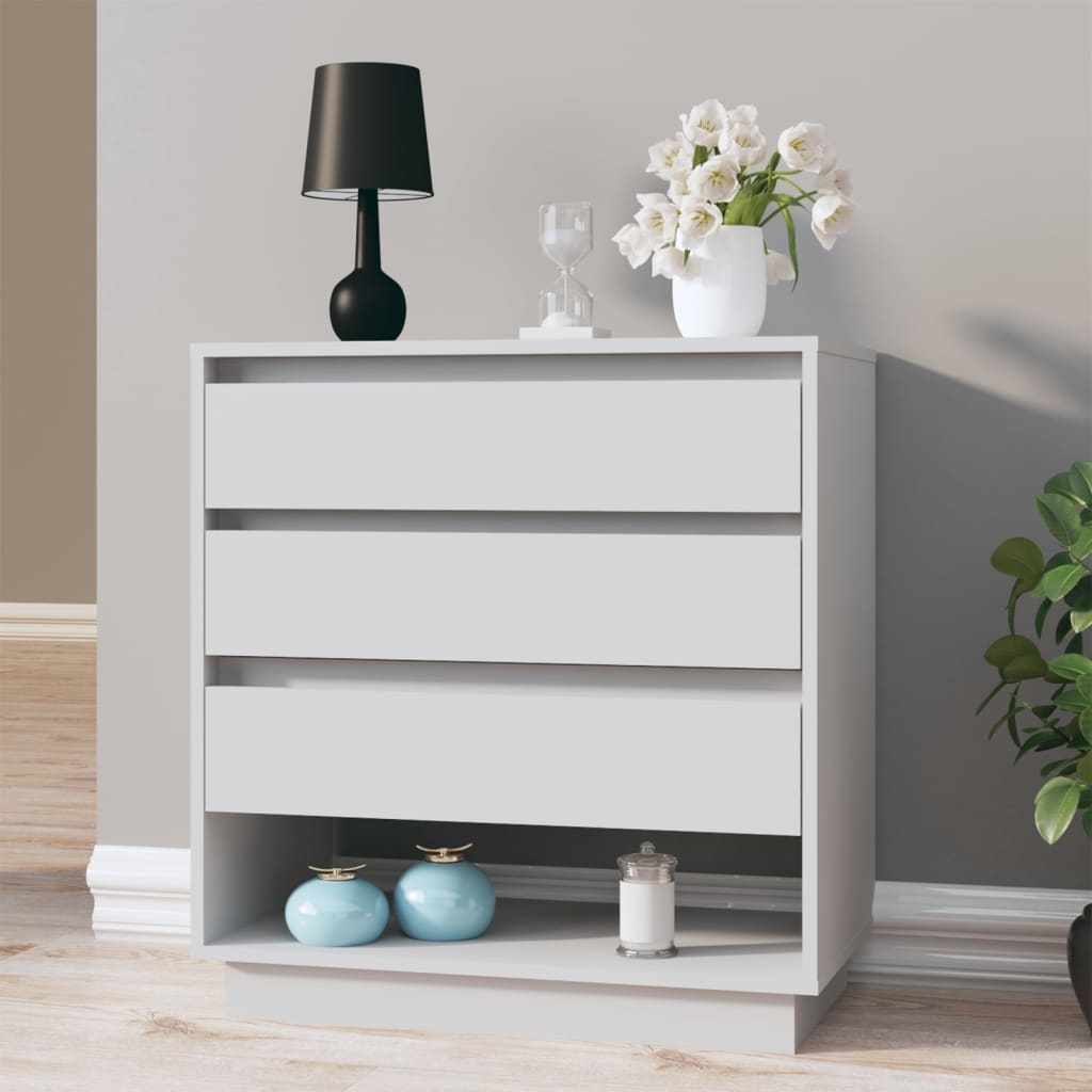 vidaXL Credenza Bianca 70x41x75 cm in Truciolato