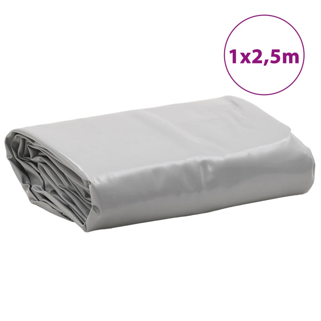 vidaXL Telone Grigio 1x2,5 m 650 g/m²