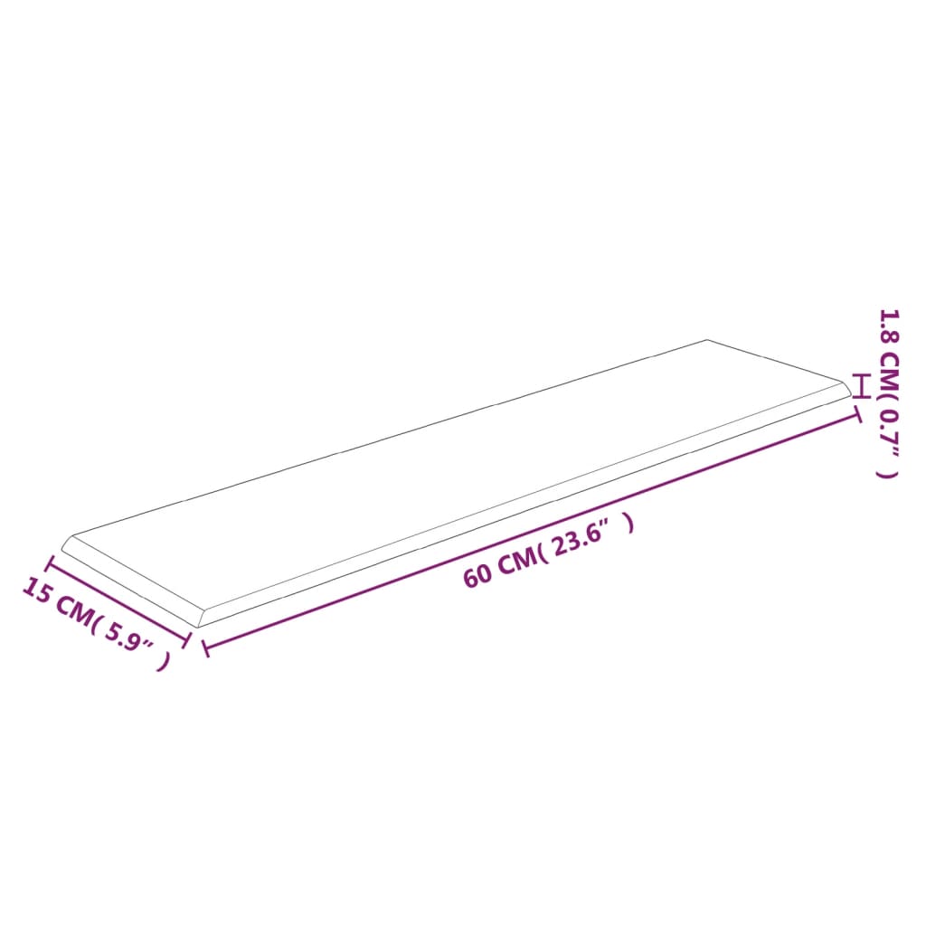 vidaXL Pannelli Murali 12 pz Neri 60x15 cm Velluto 1,08 m²