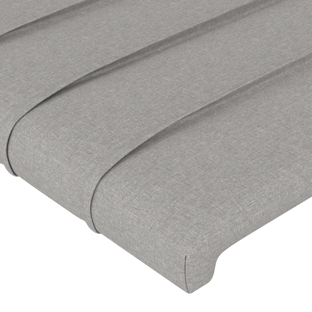 vidaXL Giroletto a Molle con Materasso Grigio Chiaro 90x200 cm Tessuto