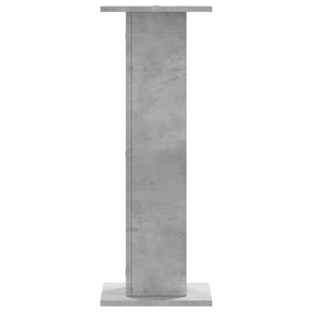 vidaXL Supporti per Piante 2 pz Grigio Cemento 30x30x80 cm Truciolato