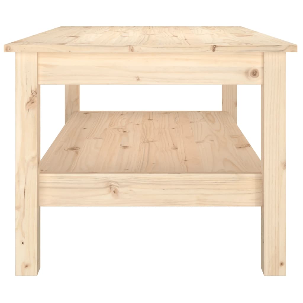 vidaXL Tavolino da Salotto 80x50x40 cm Legno Massello di Pino