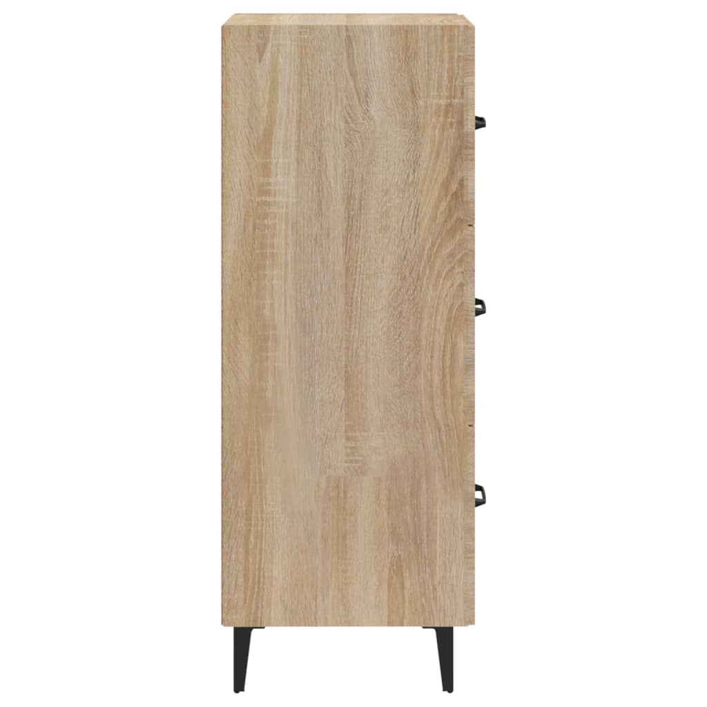 vidaXL Credenza Rovere Sonoma 34,5x34x90 cm in Legno Multistrato