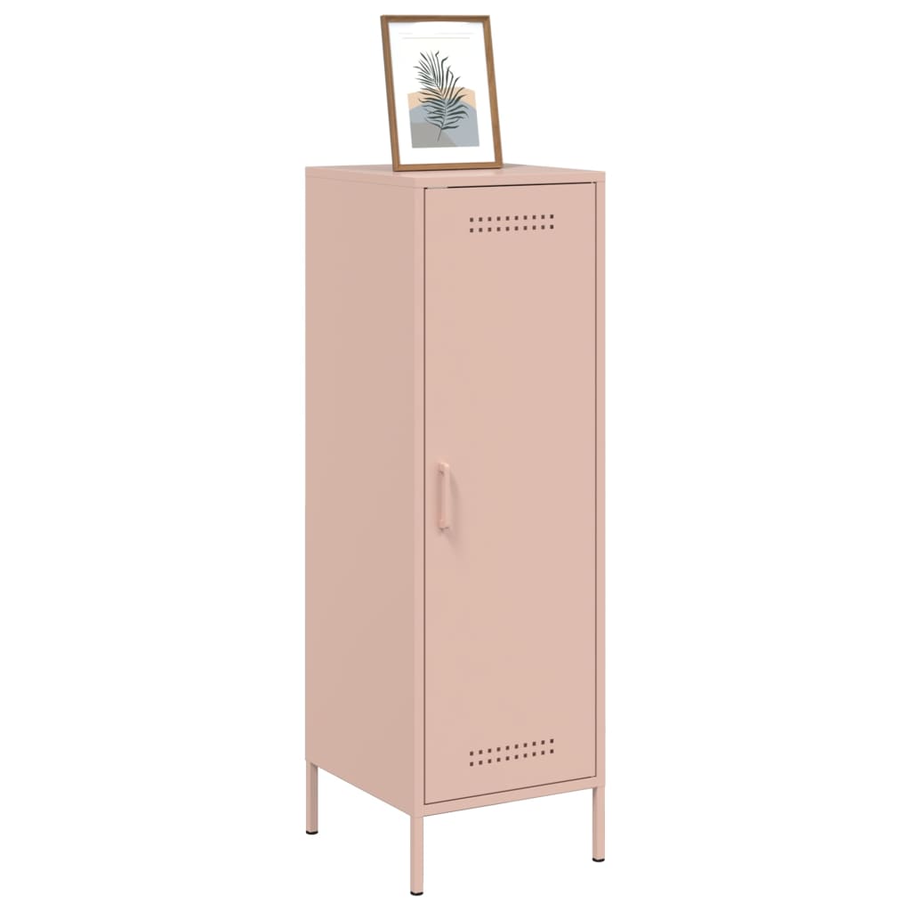 vidaXL Credenza Rosa 36x39x113 cm in Acciaio