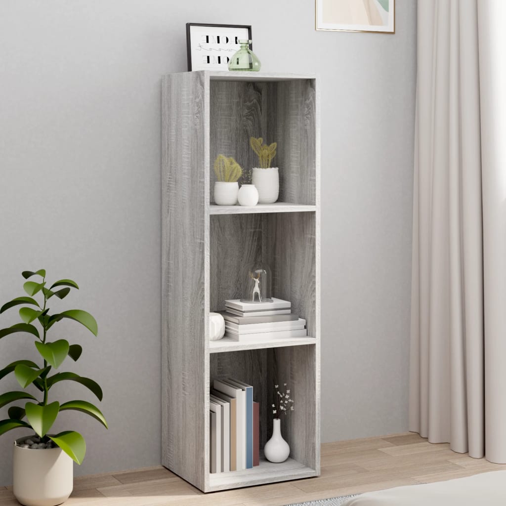 vidaXL Libreria/Mobile TV Grigio Sonoma 36x30x114 cm Legno Multistrato