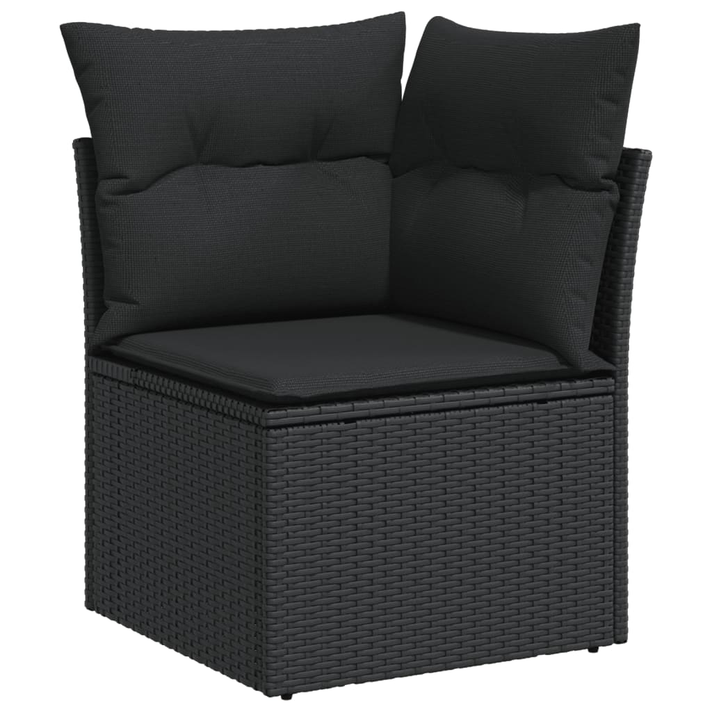 vidaXL Set Divani da Giardino 7 pz con Cuscini Grigio in Polyrattan