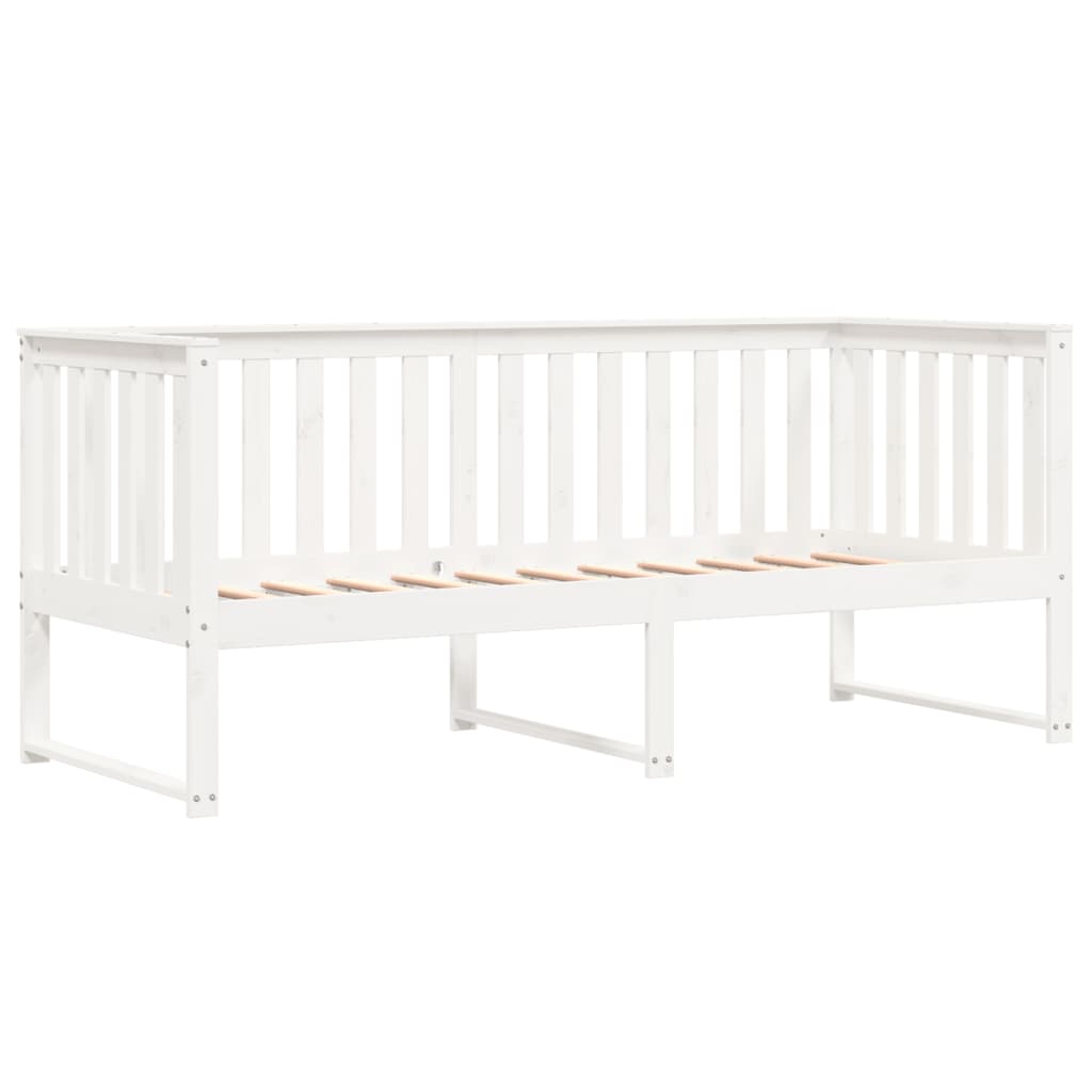 vidaXL Dormeuse senza Materasso Bianca 80x200 cm Legno Massello Pino