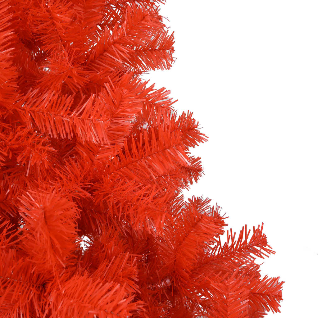 vidaXL Albero di Natale Preilluminato con Palline Rosso 150 cm PVC