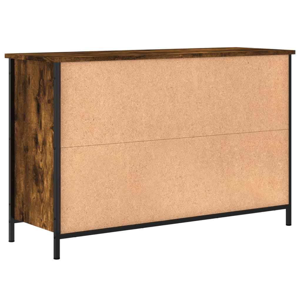 vidaXL Mobile TV Rovere Fumo 100x35x65 cm in Legno Multistrato