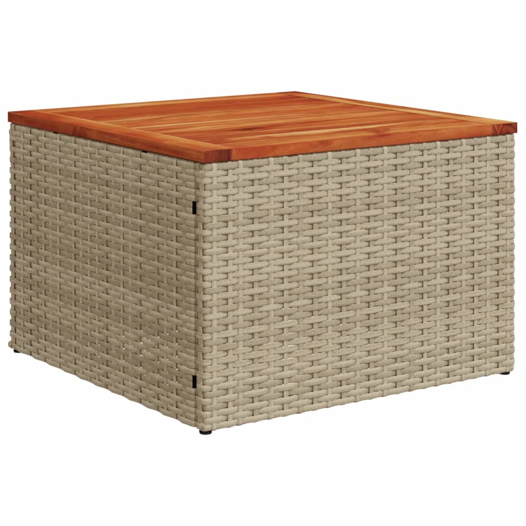 vidaXL Set Divano da Giardino 8 pz con Cuscini Beige in Polyrattan