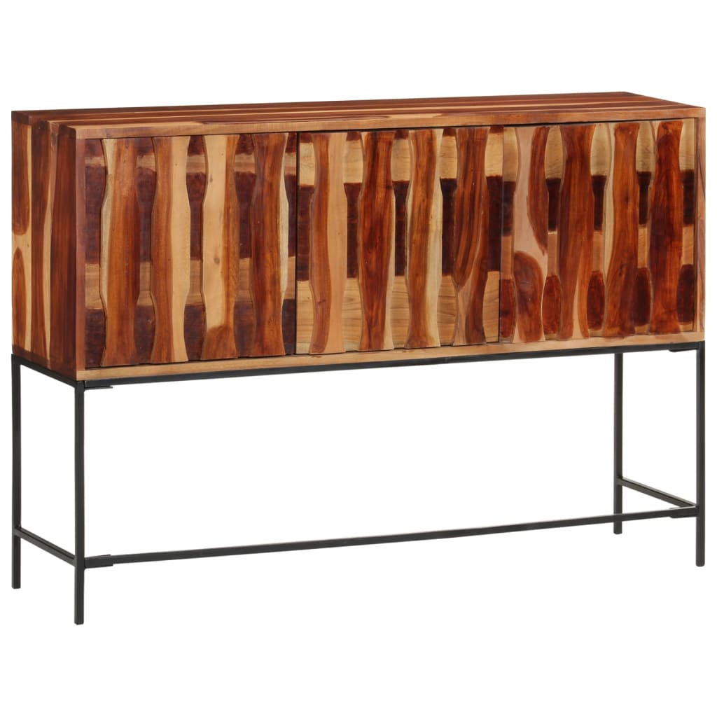 vidaXL Credenza 110x28x76 cm in Legno Massello di Acacia