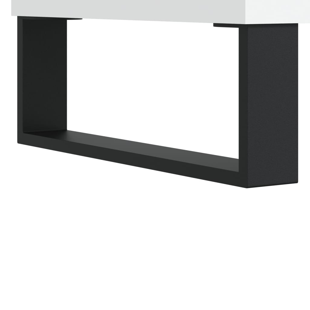 vidaXL Credenza Bianca 34,5x32,5x90 cm in Legno Multistrato