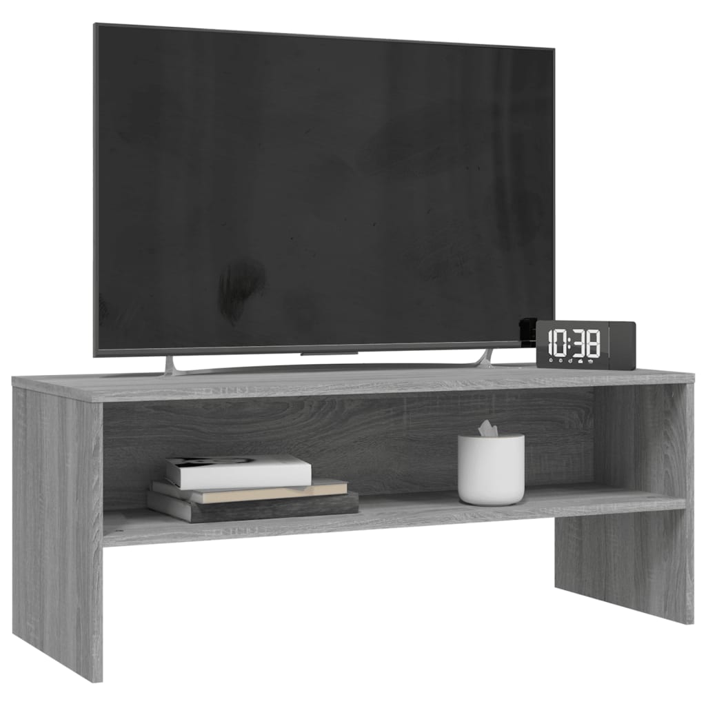 vidaXL Mobile Porta TV Grigio Sonoma 100x40x40 cm in Legno Multistrato