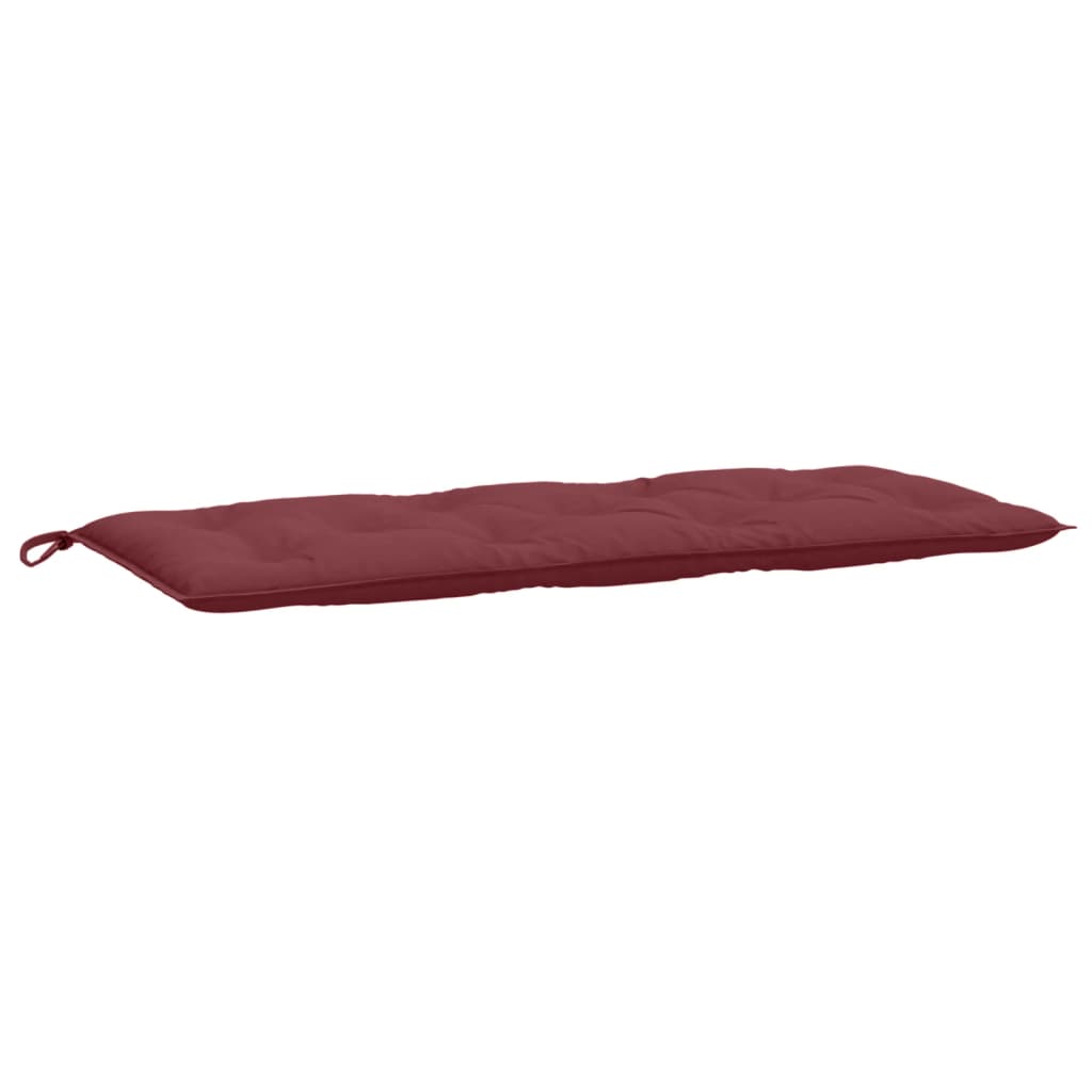 vidaXL Cuscino Panca Giardino Rosso Vino Mélange 120x50x7cm Tessuto