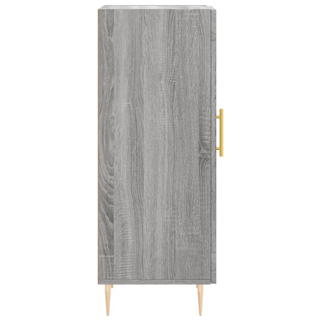 vidaXL Credenza Grigio Sonoma 34,5x34x90 cm in Legno Multistrato