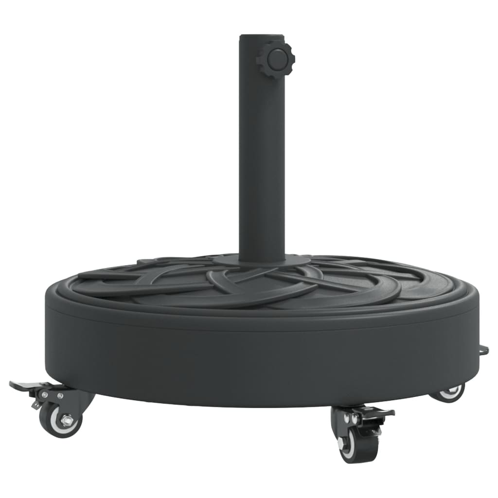 vidaXL Base per Ombrellone con Ruote per Pali Ø38/48 mm 27 kg Rotonda