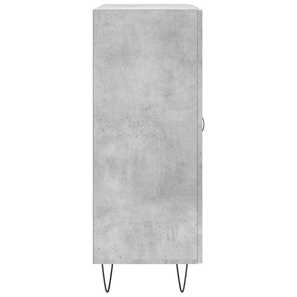 vidaXL Credenza Grigio Cemento 69,5x34x90 cm in Legno Multistrato