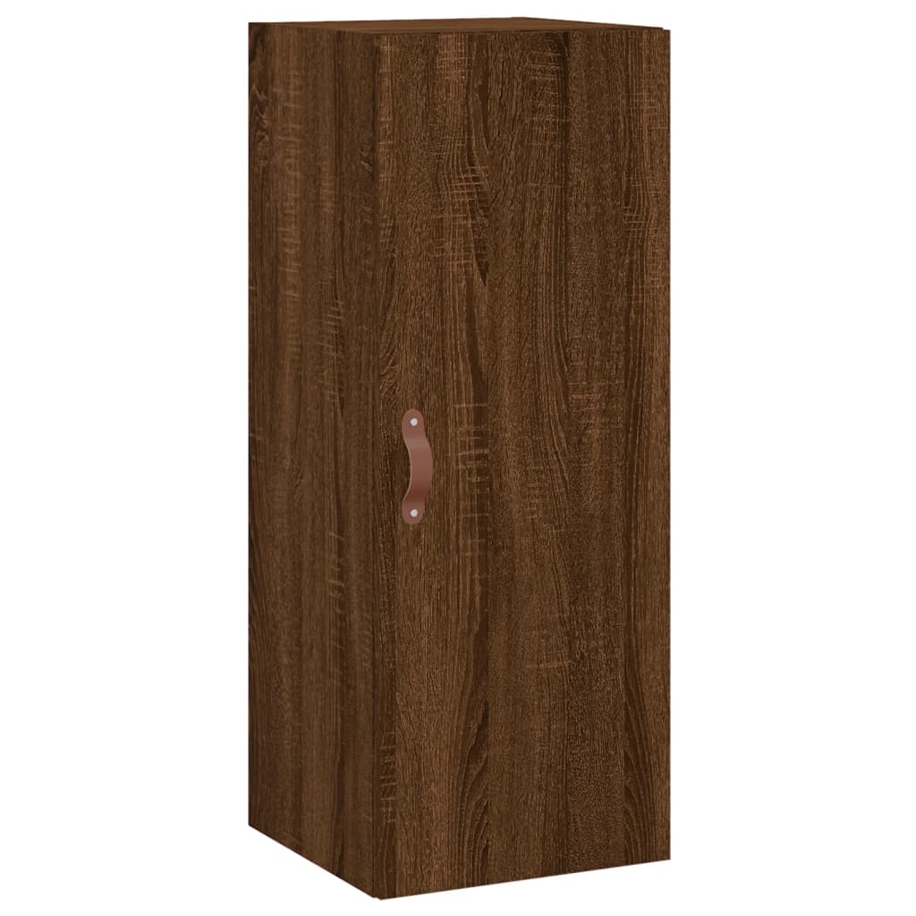 vidaXL Mobile a Parete Rovere Marrone 34,5x34x90 cm