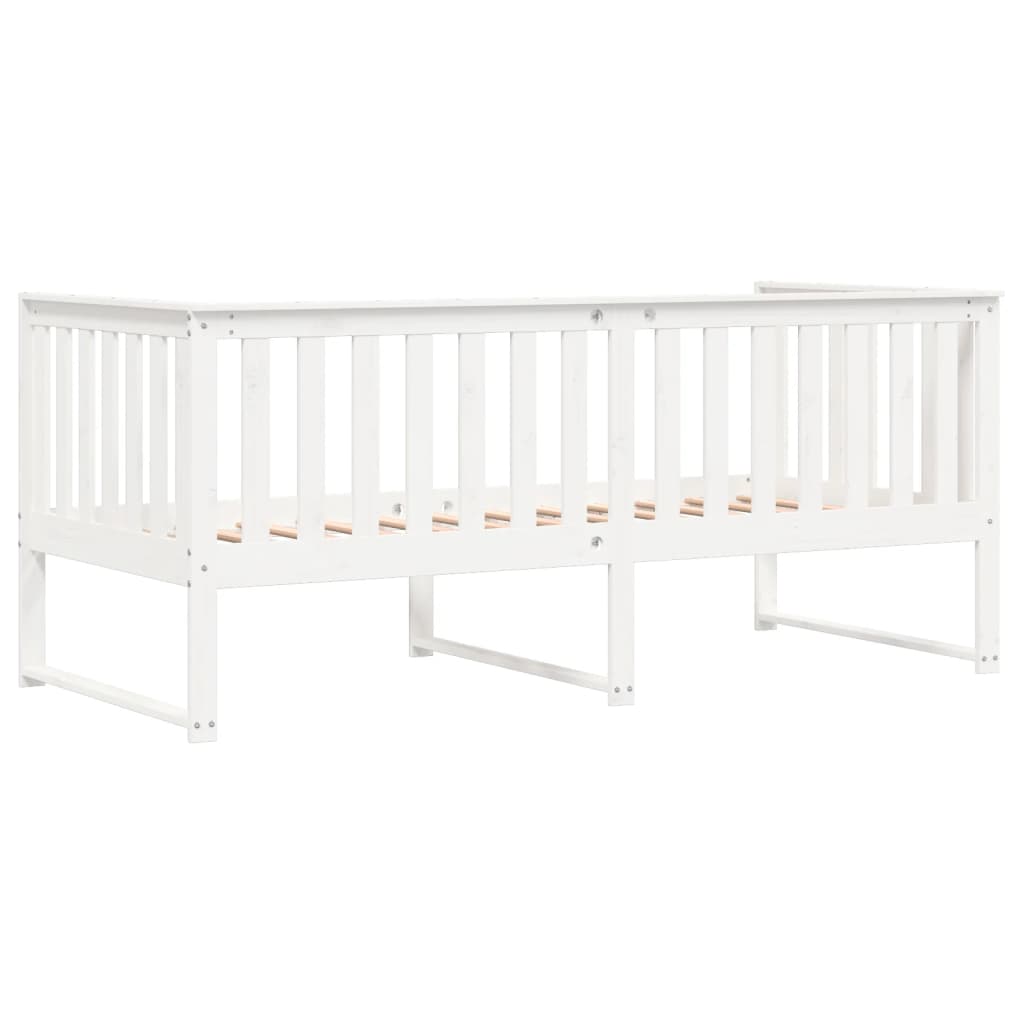 vidaXL Dormeuse senza Materasso Bianca 90x200 cm Legno Massello Pino