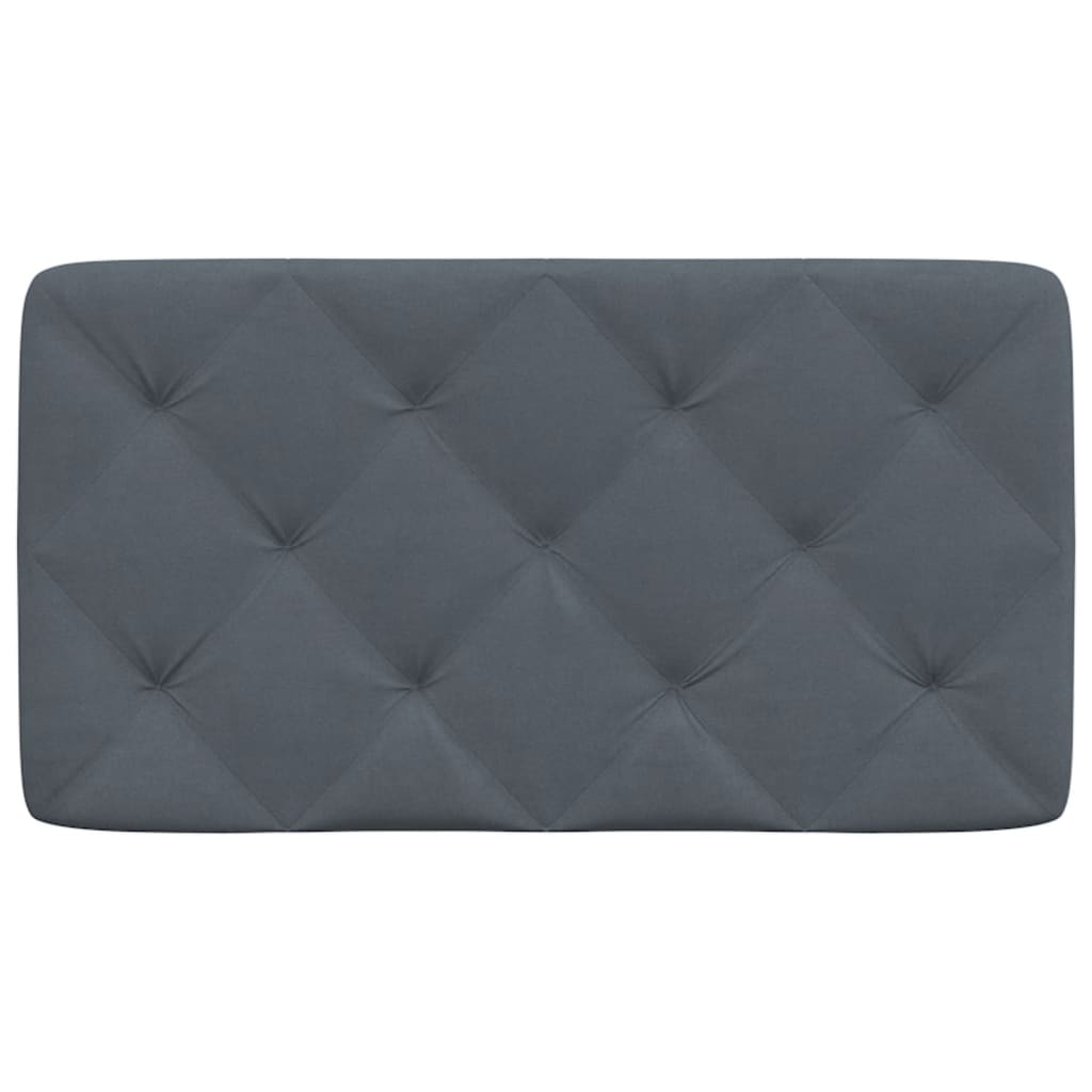 vidaXL Cuscino Testiera Grigio Scuro 80 cm in Velluto