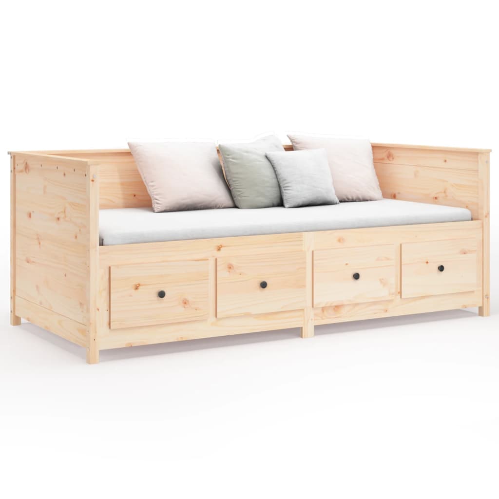 vidaXL Dormeuse senza Materasso 90x200 cm in Legno Massello di Pino