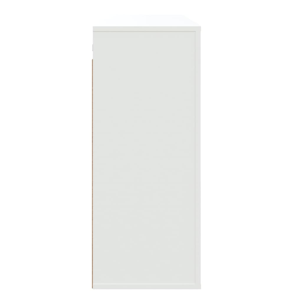 vidaXL Mobile a Parete Bianco 80x33x80 cm in Legno Multistrato