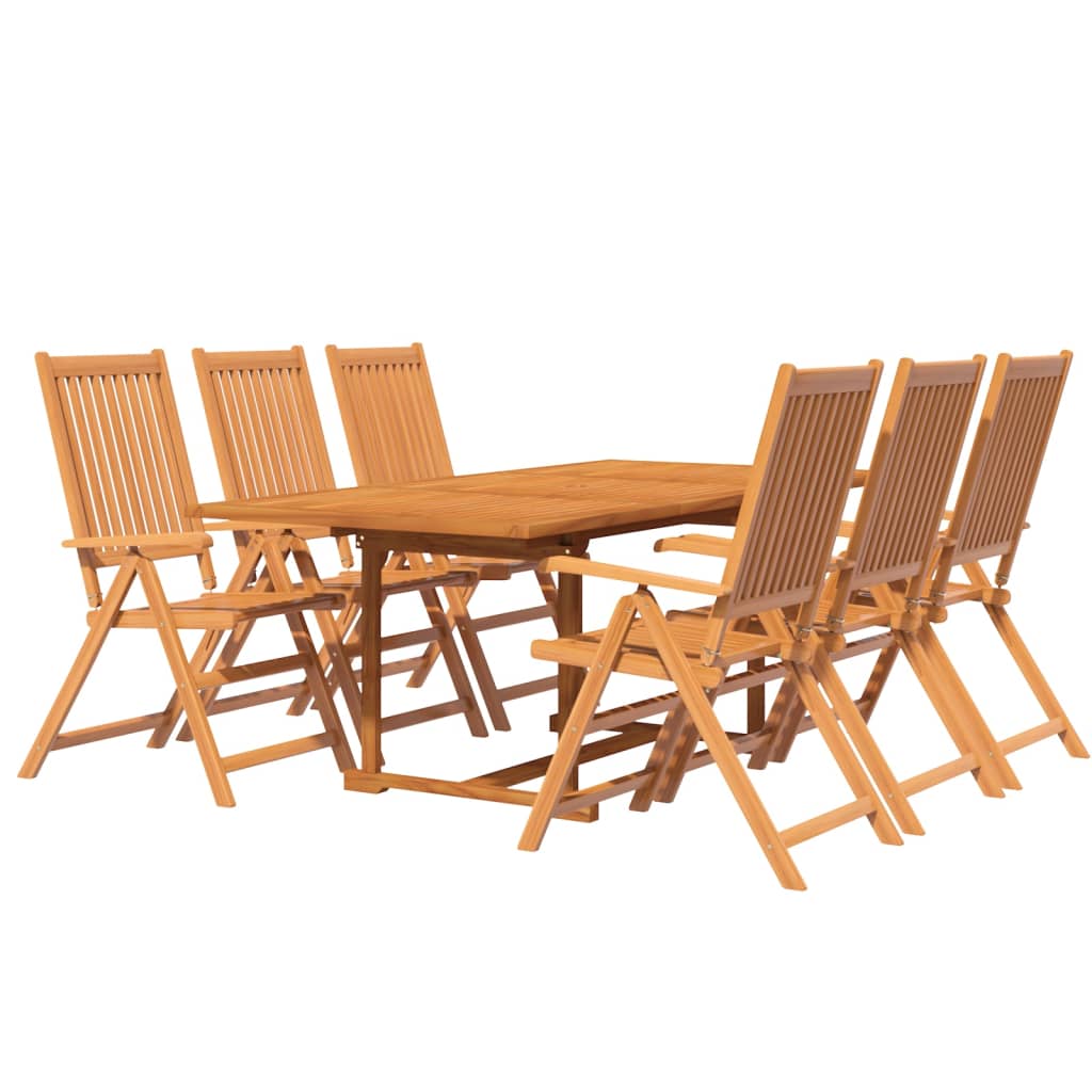 vidaXL Set Mobili da Pranzo da Giardino 7 pz Legno Massello di Acacia