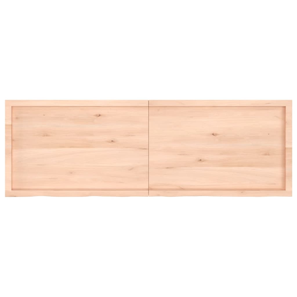 vidaXL Piano Bagno 180x60x(2-6) cm in Legno Massello Non Trattato