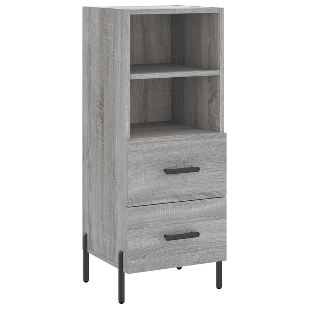 vidaXL Credenza Grigio Sonoma 34,5x34x180 cm in Legno Multistrato