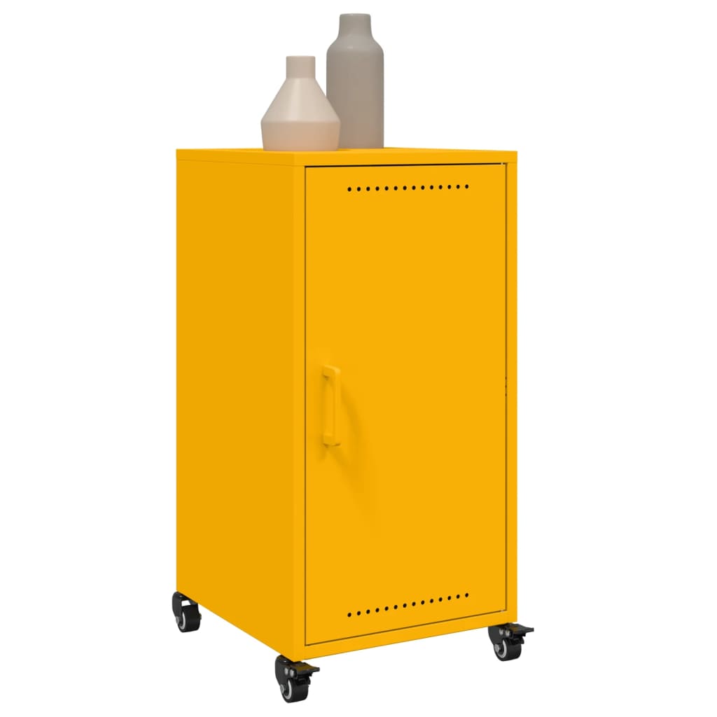 vidaXL Credenza Giallo Senape 36x39x72 cm in Acciaio