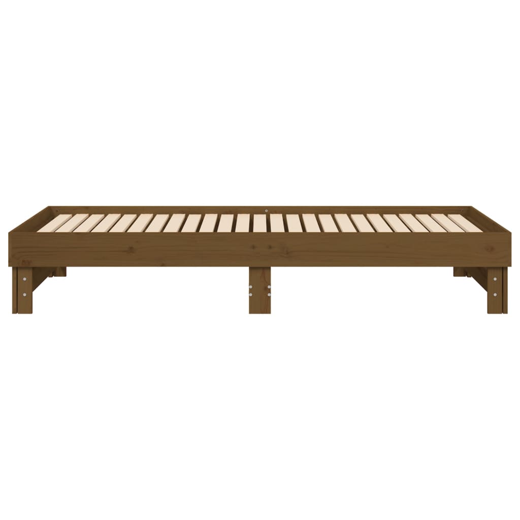 vidaXL Dormeuse Estraibile Ambra 2x(100x200) cm Legno Massello di Pino