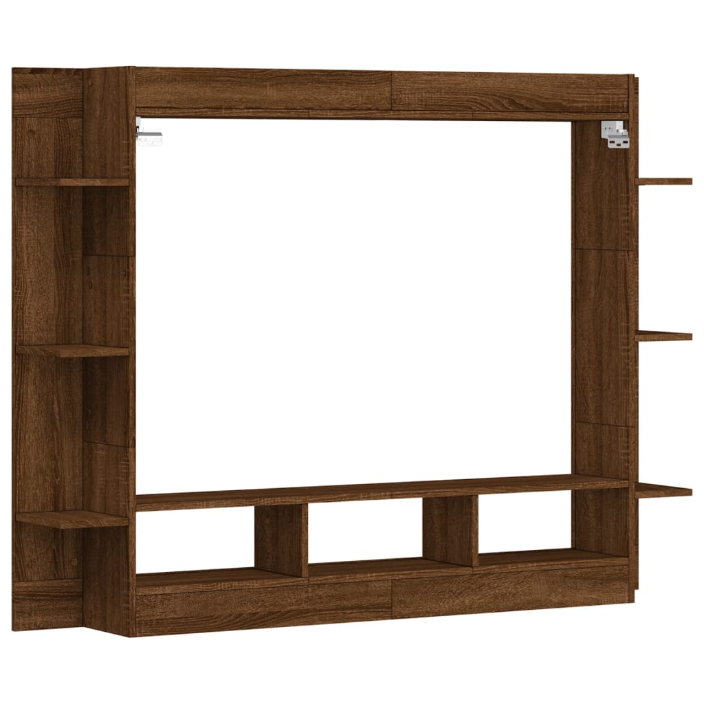 vidaXL Mobile Porta TV Rovere Marrone 152x22x113 cm Legno Multistrato