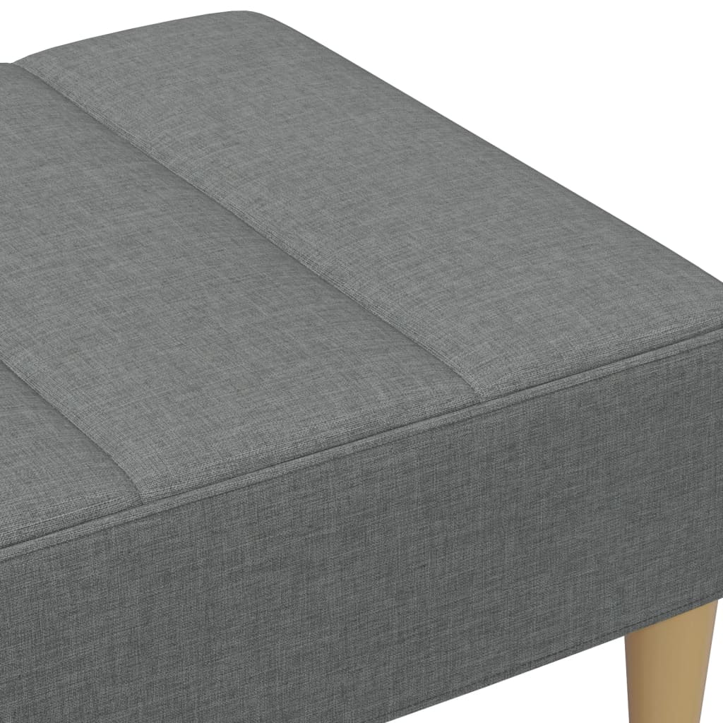 vidaXL Poggiapiedi Grigio Scuro 77x55x31 cm in Tessuto