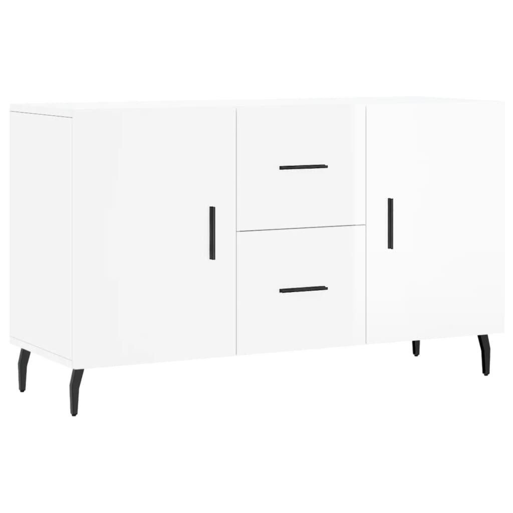 vidaXL Credenza Bianco Lucido 100x36x60 cm in Legno Multistrato