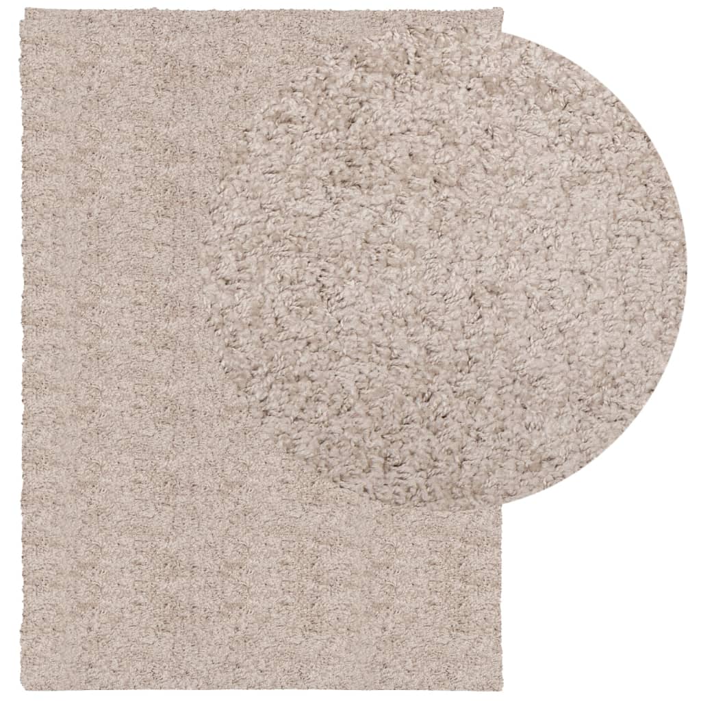 vidaXL Tappeto Shaggy PAMPLONA a Pelo Lungo Moderno Beige 160x230 cm