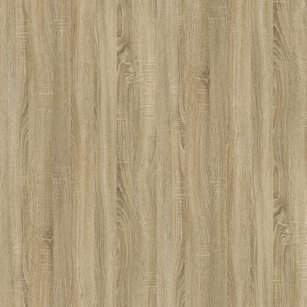 vidaXL Tavolino Rovere Sonoma 80x45x45 cm in Legno Multistrato e Ferro